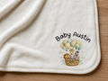 Personalised Safari Baby Blanket