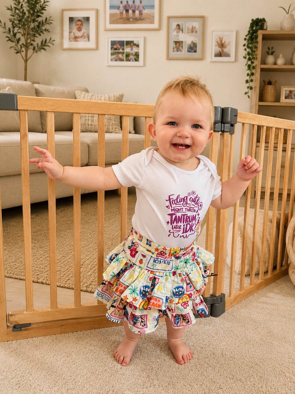 Feeling Cute Might Throw A Tantrum Baby Bodysuit