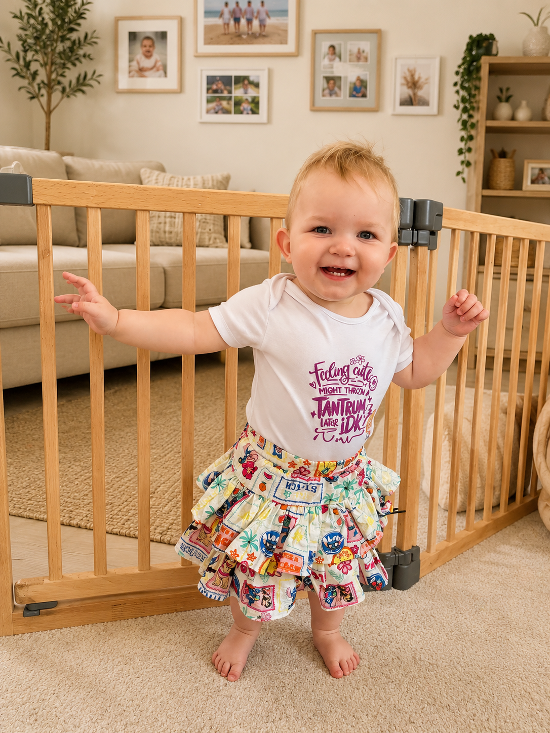 Feeling Cute Might Throw A Tantrum Baby Bodysuit