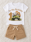 Safari 1st Birthday Outfit Set – Baby Boy