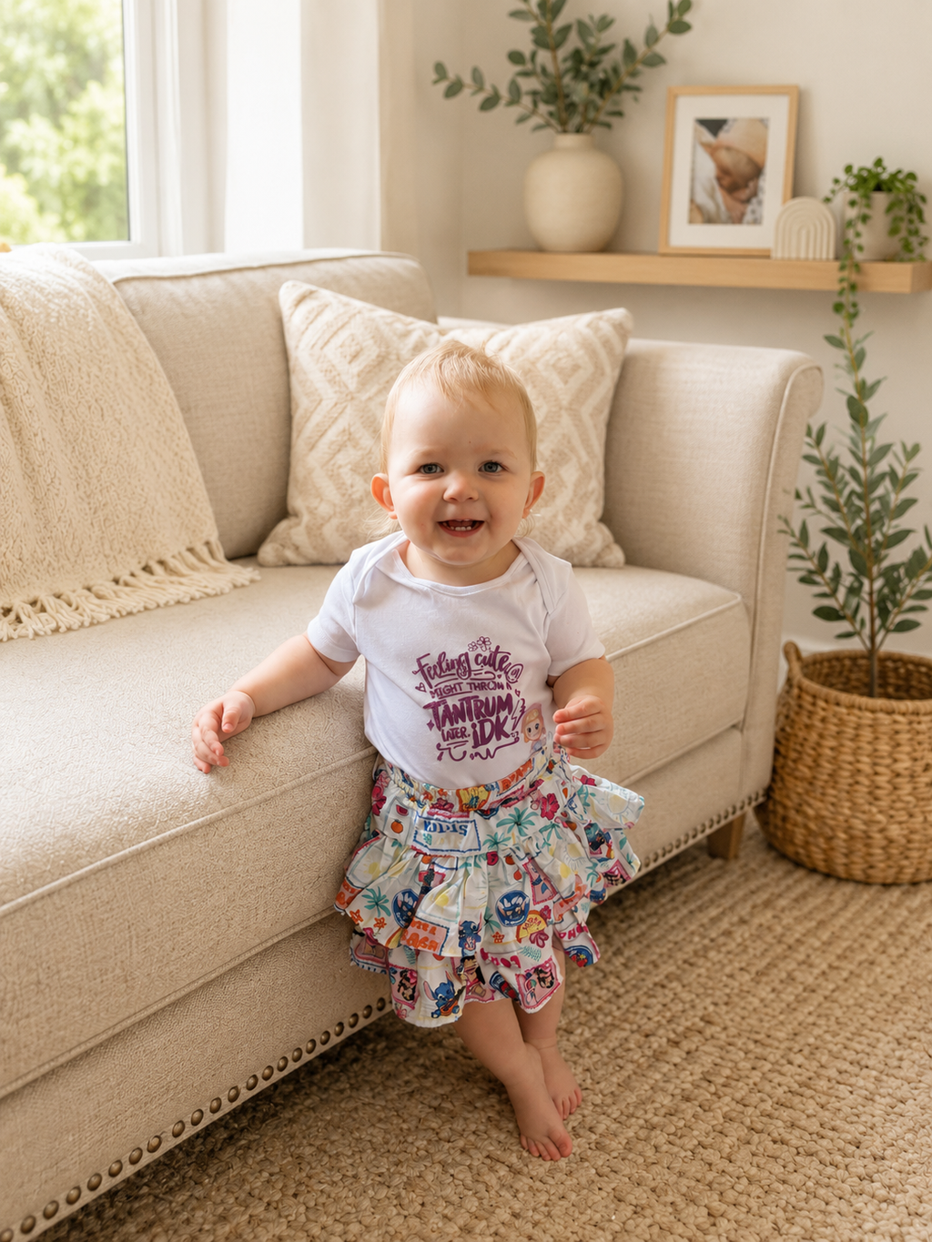 Feeling Cute Might Throw A Tantrum Baby Bodysuit