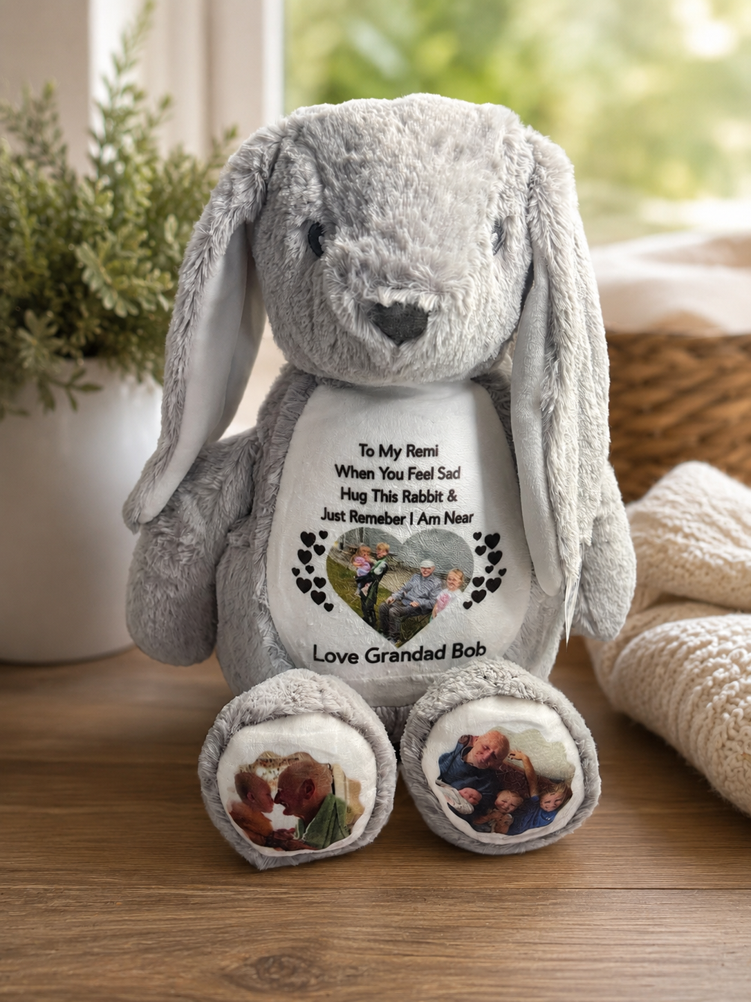 Personalised Memory Rabbit Plush Toy