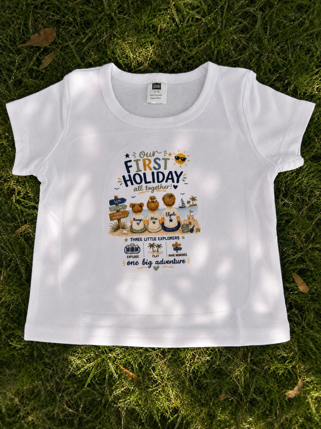 Personalised Our First Holiday T-Shirt