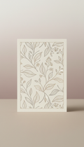 Personalized Botanical Motif Gift Card